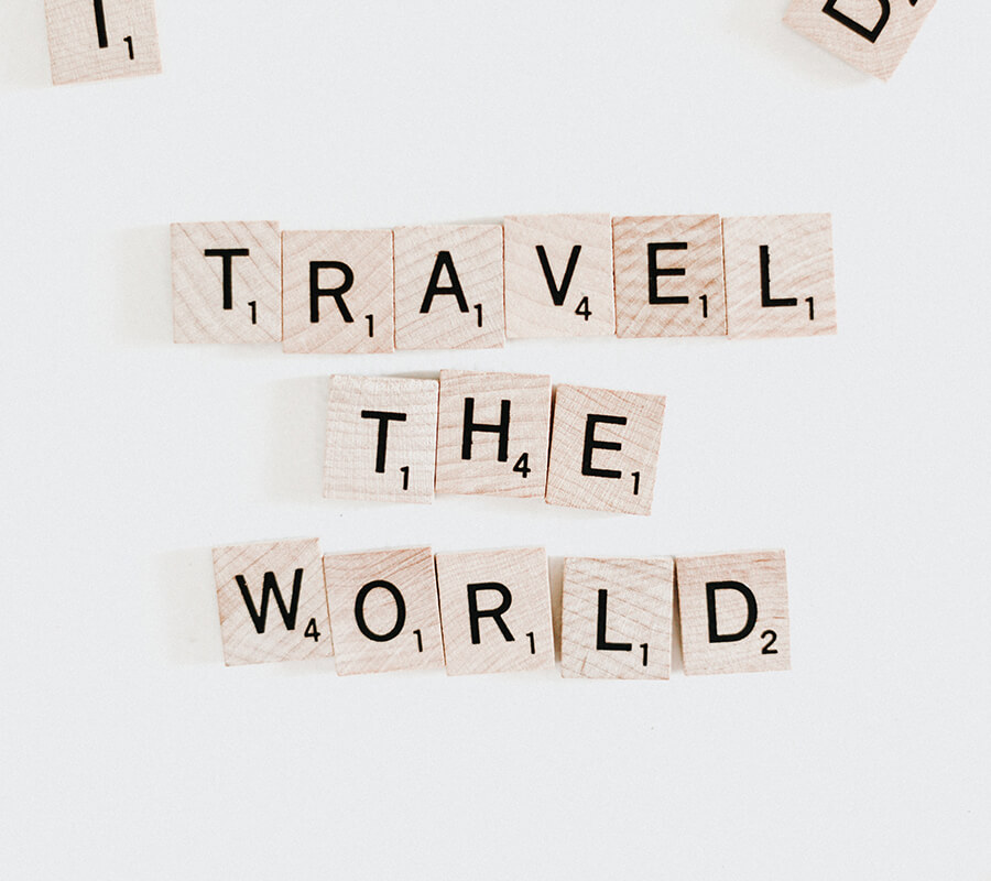 "Travel The World" subtitle